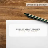 Simple Classic Business Return Address Label