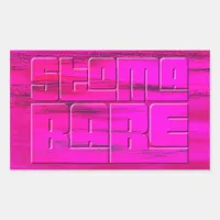 Stoma Babe Rectangular Sticker