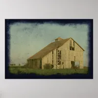 Old Barn Grunge Poster