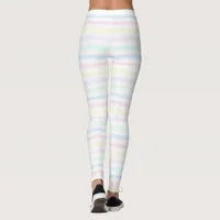 Horizontal Candy Stripe Rainbow Leggings