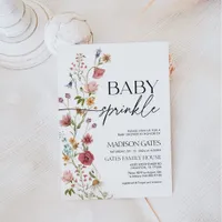 Baby Sprinkle Invitation Floral