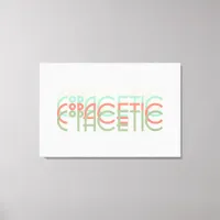 Copacetic Retro 1920s Typography, Colors Canvas Print