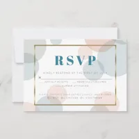 Whimsical Pastel Confetti Dots Meal Choice RSVP