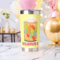 Vitamin G Meeple Board Game Gummy Art Fun Insulated Tumbler