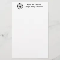 American Soccer or Association Football Stationery