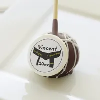 Martial Arts 1st Degree Black Belt Cake Pops
