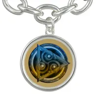 Ethereal Celtic Mandala of Duality Bracelet