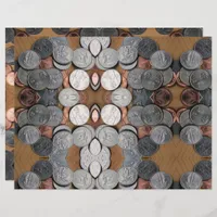 Scrapbook Paper - Kaleidoscope of Coins