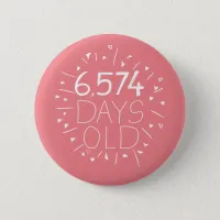 18th birthday badge party accessory teenager gift  button