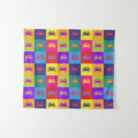 Colorful Pop Art Crabs Pattern Tapestry