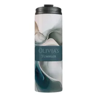 Ethereal Dreamscape: Tranquil Abstract Thermal Tumbler