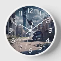 Abandoned City | Post Apocalypse Dystopian World  Clock