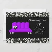 Cute Modern Furniture Housewarming Party Invitation