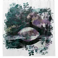 *~* City Park New Orleans Bridge Art Painting  Shower Curtain