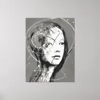 Fractured Woman Canvas Print