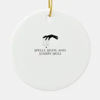 Whimsigoth Ink – Mystical Forests, Moons & Magic O Ceramic Ornament