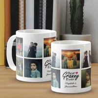 Best Granny Ever Custom Photo Collage Grandma Gift Coffee Mug