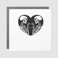 Skeleton Heart Hands Sign Halloween Costume Retro 