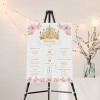 Girl’s First Birthday Milestone Poster - Pink 