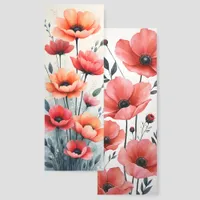 Two Different Images Whimsy Floral Illustrations Bookmarks