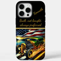 Hot rod racing at sunrise along the lakeside  iPhone 16 pro max case