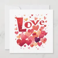 Love and Hearts Valentine's Day Card