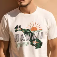 Retro Travel Iconic Hawaii Graphic T-Shirt