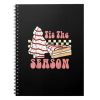 Tis The Season Christmas Tree Groovy Retro Debbie  Notebook
