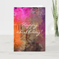 Abstract Birthday Card