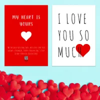 I Love You So Much Happy Valentines Day Holiday Card