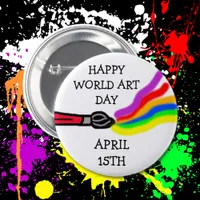 World Art Day, April 15th  Button