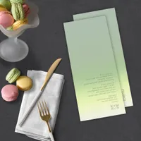 Mood Gradient Wedding Spring Meadow ID741 Menu