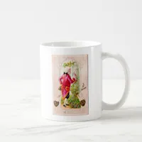 Vintage Valentine Carving On Tree Coffee Mug
