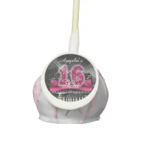 City Lights Sweet Sixteen Pink ID117 Cake Pops