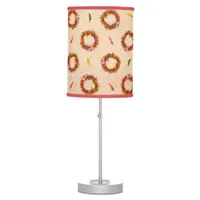 Southwest Chile Ristra Wreaths All Over Pattern Table Lamp