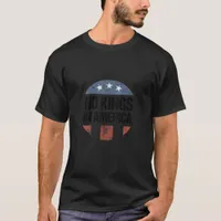 No Kings In America Vintage Patriotic No Kings Cre T-Shirt