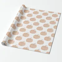 Rustic Orange Pumpkin Wrapping Paper