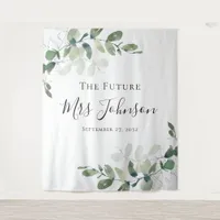 Eucalyptus Future Mrs Photo Booth Backdrop
