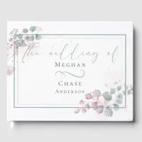 Guest Book | Spring Watercolor Eucalyptus Foliage