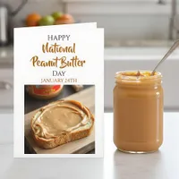 Happy National Peanut Butter Day | January 24th Card