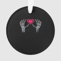 Skeleton Hands Heart Cute Ornament