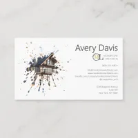 Modern Architecture Firm with Artistic Design Business Card