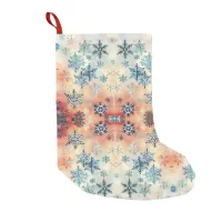 Vintage Snowflakes Pattern - Christmas Stocking