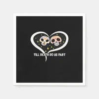 Zombie In Graveyard - Till Death Do Us Part Napkins