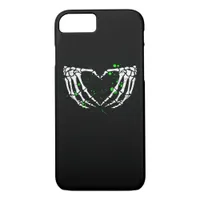 Skeleton Hand Heart Sign Costume Halloween iPhone 8/7 Case