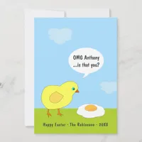 Funny Easter Family Photo Greeting Card
