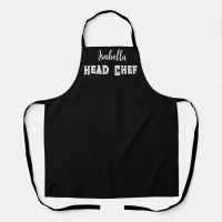 Head Chef Kitchen Cooking Elegant Personalised Apron