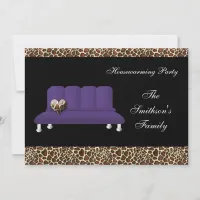 Cute Modern Furniture Housewarming Party Invitation