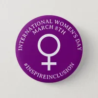 Happy International Women's Day | March 8th Button