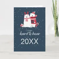 Polar Bear Christmas New Years ID851 Card